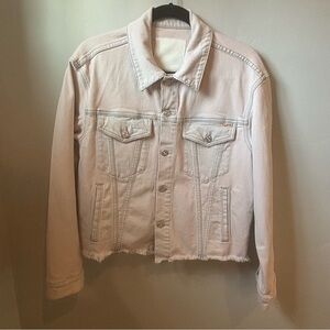 MOTHER Light Pink Denim Jacket